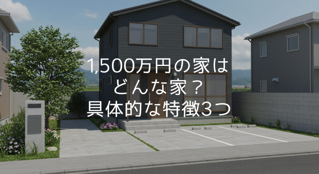 1,500万円の家で実現できることと3つの限界