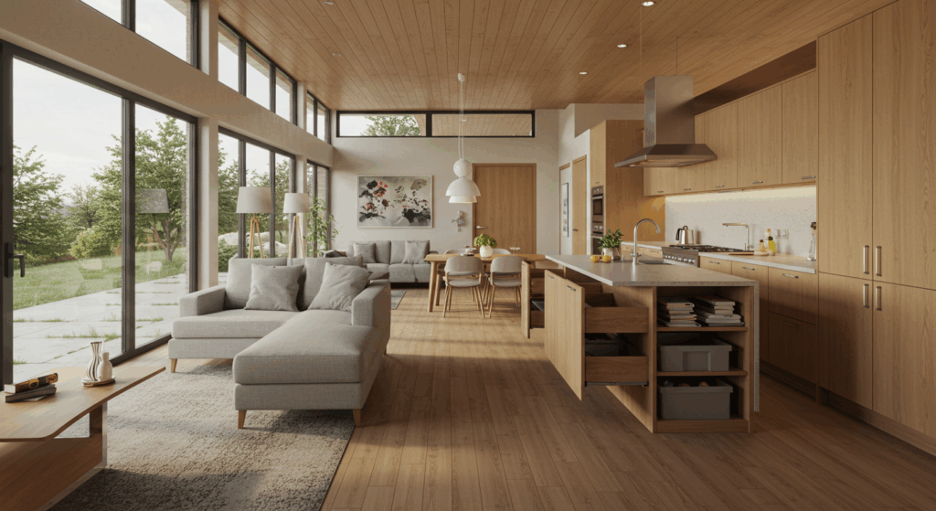 将来のバリアフリーを見据えた平屋プラン