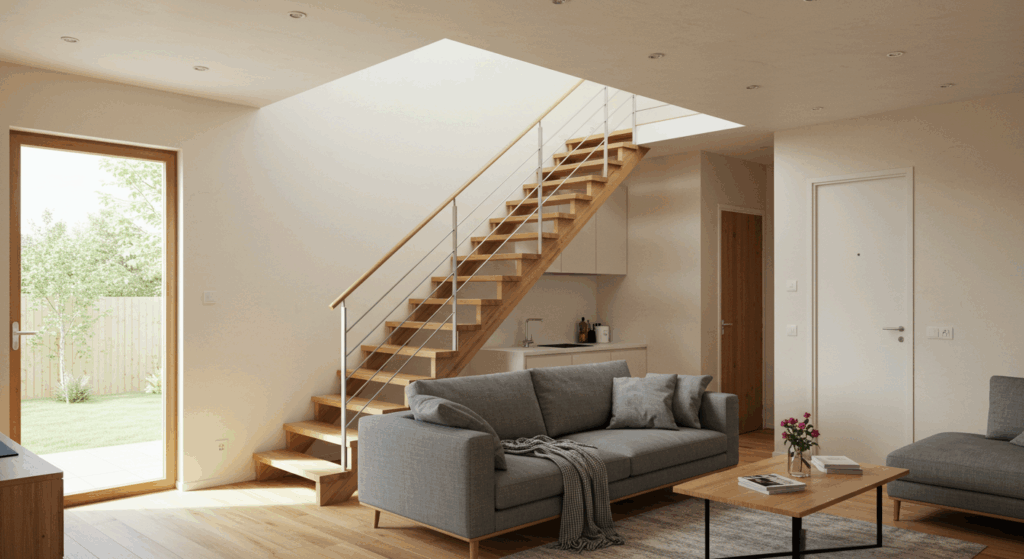 リビング階段＋回遊型動線プラン