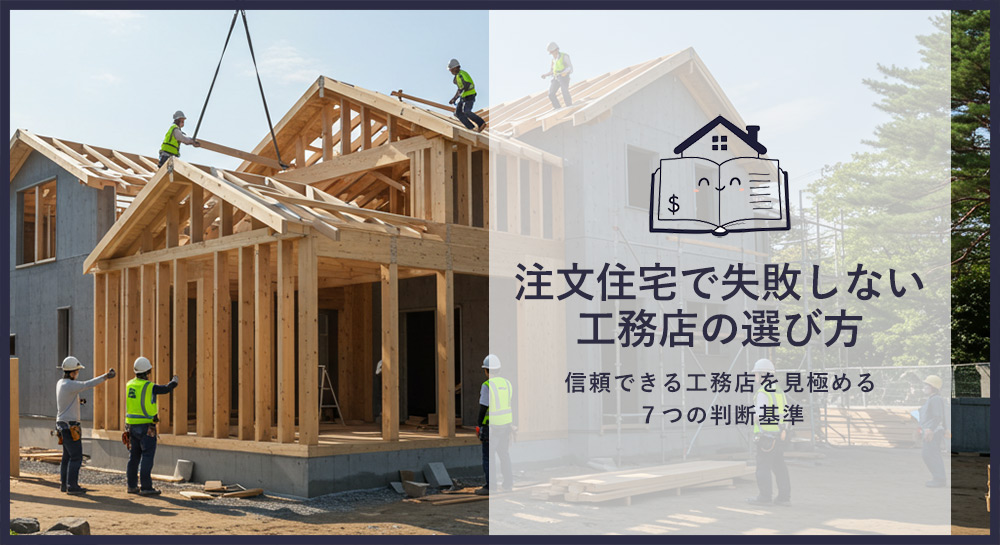 注文住宅の工務店選びで失敗しない！信頼できる工務店を見極める７つの判断基準